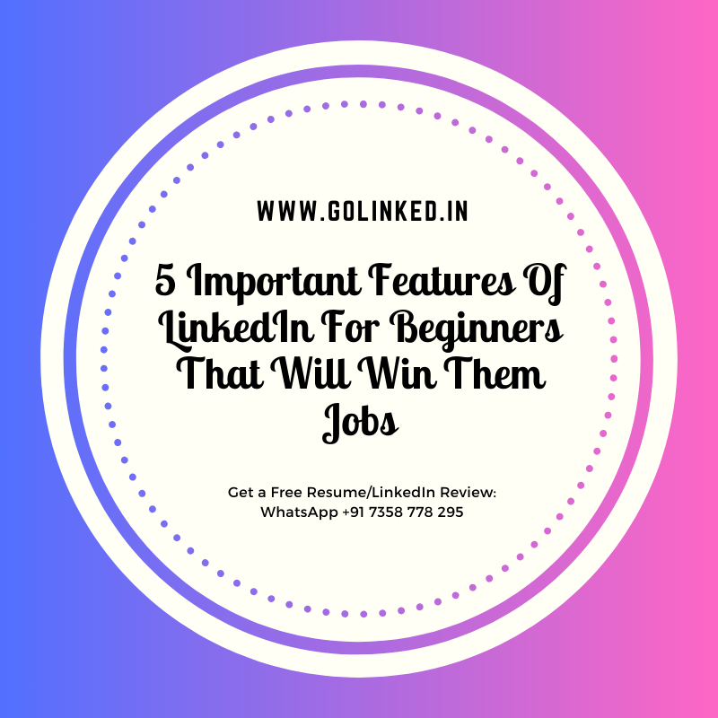5 Important Features Of LinkedIn For Beginners That Will Win Them Jobs